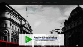 What Khodzinskyy.ie website looked like in 2019 (4 years ago)