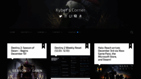 What Kyberscorner.com website looked like in 2019 (4 years ago)