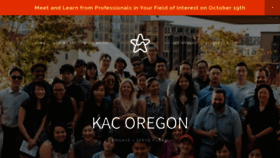 What Kacoregon.org website looked like in 2019 (4 years ago)