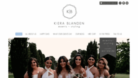 What Kierablandenevents.com.au website looked like in 2019 (4 years ago)