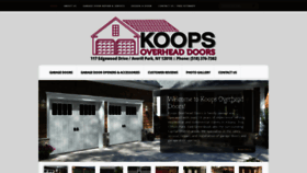 What Koopsoverheaddoors.com website looked like in 2019 (4 years ago)