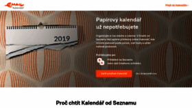 What Kalendarseznam.cz website looked like in 2019 (4 years ago)