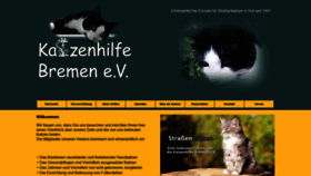 What Katzenhilfe-bremen.de website looked like in 2019 (4 years ago)