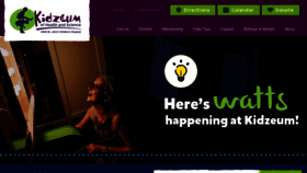 What Kidzeum.org website looked like in 2019 (4 years ago)