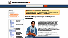 What Kostenlose-vordrucke.de website looked like in 2019 (4 years ago)