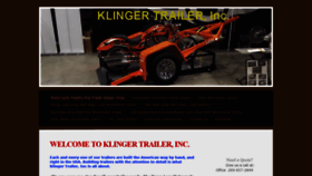 What Klingertrailer.com website looked like in 2019 (4 years ago)