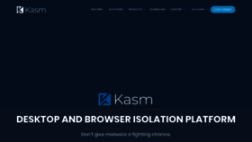 What Kasmweb.com website looked like in 2019 (4 years ago)