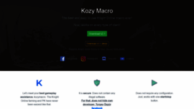 What Kozymacro.com website looked like in 2019 (4 years ago)