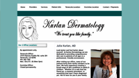 What Kurlan-dermatology.com website looked like in 2019 (4 years ago)