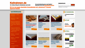 What Keilrahmen.de website looked like in 2019 (4 years ago)
