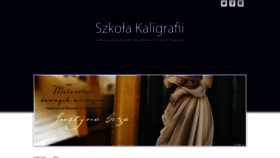 What Kaligrafia.edu.pl website looked like in 2019 (4 years ago)
