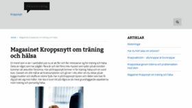 What Kroppsnytt.se website looked like in 2019 (4 years ago)
