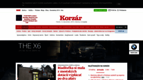 What Korzar.sme.sk website looked like in 2019 (4 years ago)