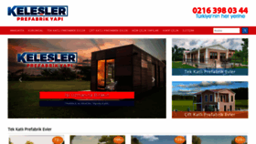 What Keleslerprefabrik.com website looked like in 2019 (4 years ago)