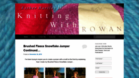 What Knittingwithrowan.com website looked like in 2019 (4 years ago)