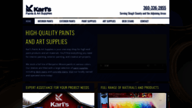 What Karlspaints.com website looked like in 2019 (4 years ago)