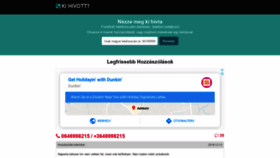 What Kihivott.hu website looked like in 2019 (4 years ago)