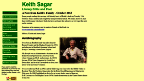 What Keithsagar.co.uk website looked like in 2019 (4 years ago)