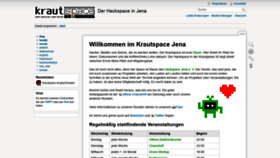 What Kraut.space website looked like in 2019 (4 years ago)