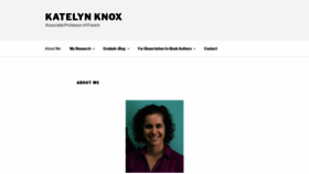 What Katelynknox.com website looked like in 2019 (4 years ago)