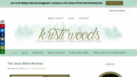 What Kristiwoods.net website looked like in 2019 (4 years ago)
