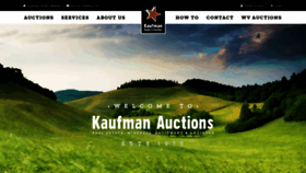 What Kaufman-auctions.com website looked like in 2019 (4 years ago)