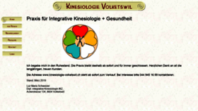 What Kinesiologie-volketswil.ch website looked like in 2019 (4 years ago)