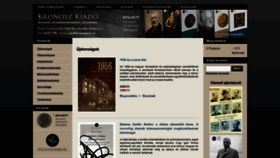 What Kronoszkiado.hu website looked like in 2019 (4 years ago)
