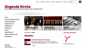 What Kirchenmusikkommission.at website looked like in 2019 (4 years ago)