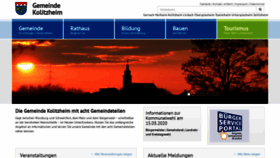 What Kolitzheim.de website looked like in 2019 (6 years ago)
