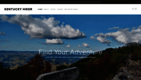 What Kentuckyhiker.com website looked like in 2019 (4 years ago)