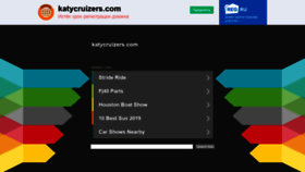 What Katycruizers.com website looked like in 2019 (4 years ago)