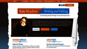 What Katemeadows.com website looked like in 2019 (4 years ago)