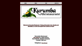 What Kurumbarestaurant.com website looked like in 2019 (4 years ago)