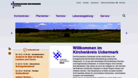 What Kirche-uckermark.de website looked like in 2019 (4 years ago)