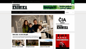 What Kronika.lt website looked like in 2019 (4 years ago)