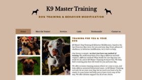 What K9mastertraining.com website looked like in 2019 (4 years ago)