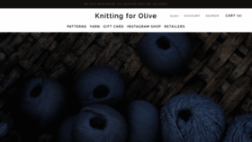 What Knittingforolive.com website looked like in 2019 (4 years ago)
