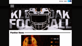 What Kleinoakfootball.net website looked like in 2019 (4 years ago)