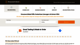 What Kreuzwortraetsel.de website looked like in 2019 (4 years ago)