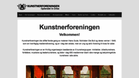 What Kunstnerforeningen.no website looked like in 2019 (4 years ago)