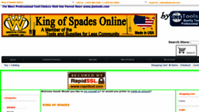 What Kingofspadesonline.com website looked like in 2019 (4 years ago)