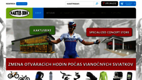 What Kaktusbike.sk website looked like in 2019 (4 years ago)