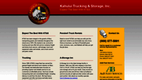 What Kahuluitrucking.com website looked like in 2019 (4 years ago)