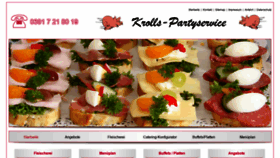 What Krolls-partyservice.de website looked like in 2019 (4 years ago)