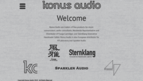What Konus-audio.com website looked like in 2019 (4 years ago)
