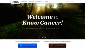 What Knowcancer.com website looked like in 2019 (4 years ago)