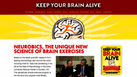 What Keepyourbrainalive.com website looked like in 2019 (4 years ago)