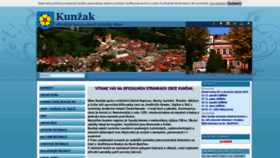 What Kunzak.cz website looked like in 2019 (4 years ago)