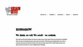 What Korsakow.tv website looked like in 2019 (4 years ago)